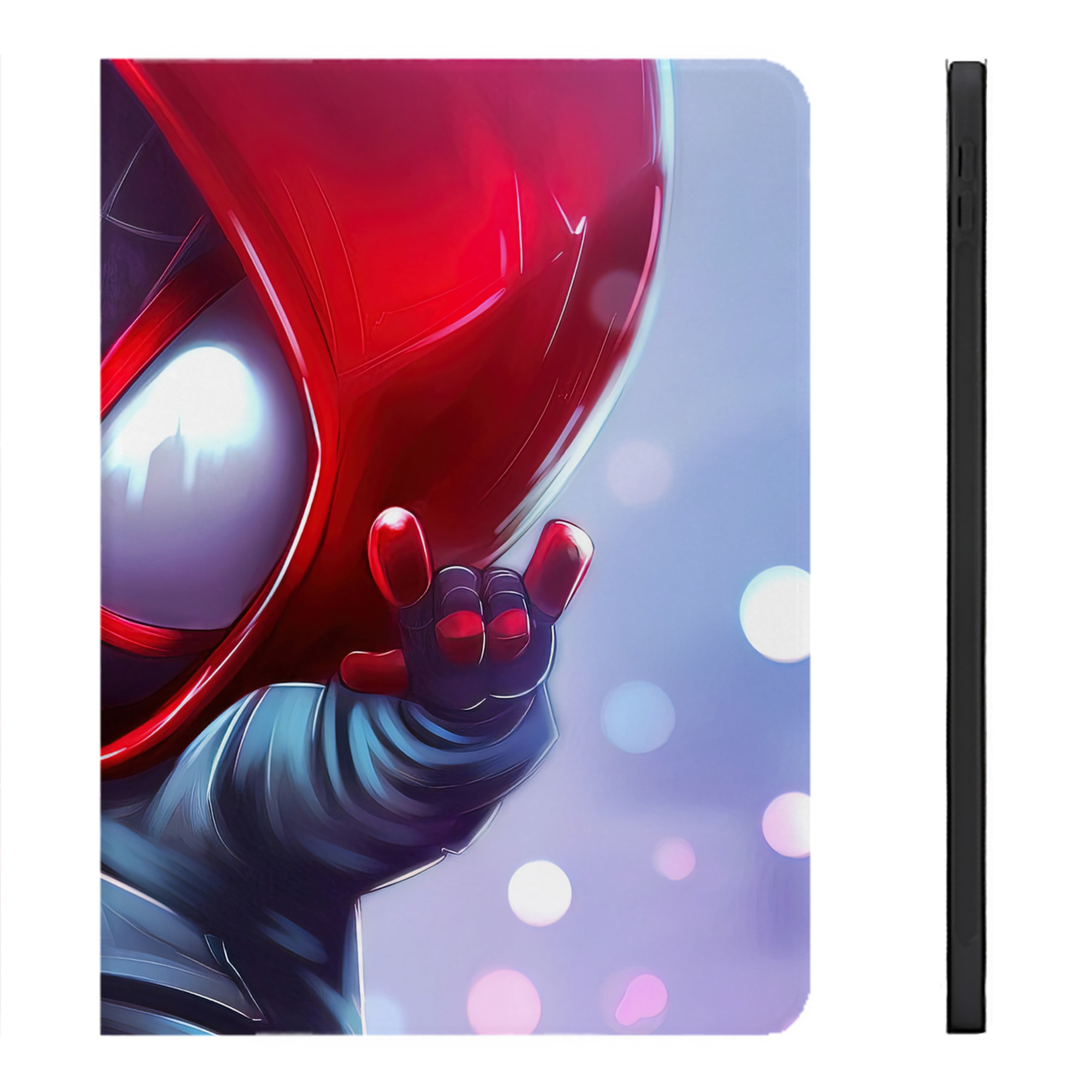（画像用） Spider Man スパイダーマン IPadケース ペンホルダー付き ブックスタイルデザイン